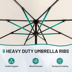 12 FT Patio Umbrella for Outdoor, Outdoor Table Umbrella - Image 3