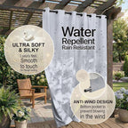 Outdoor Indoor Curtains W52 x L108 - Image 4