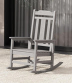 SERWALL Oversized Outdoor Rocking Chair, Patio Rocking Chair, Space Gray | by SERWALL
