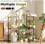 Bamworld Plant Stand Indoor Hanging Plant Shelf Outdoor Large Plant Rack | - Image 7
