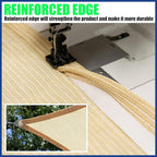 12' x 12' Brown Sun Shade Sail UPF50 Square smTAPR0816 Canopy Fabric Cloth - Image 5