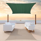Colourtree TAPR0810 Custom Size 9' x 19' Green Sun Shade Sail UPF50 Canopy UV by ColourTree