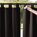 NICETOWN 2 Panels Weatherproof Patio Outdoor Curtains Weighted Blackout by NICETOWN