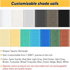 Shade&Beyond 10'x30' Sun Shade Sail Canopy Rectangle, UV Block Breathable Black - Image 7