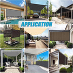 Amagenix 90% Pergola Shade Cover 6'X 10' Dark Gray Sun Shade Cloth - Image 6