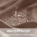 RYB HOME Outdoor Curtains for Patio Waterproof Blackout Thermal Insulated | - Image 5
