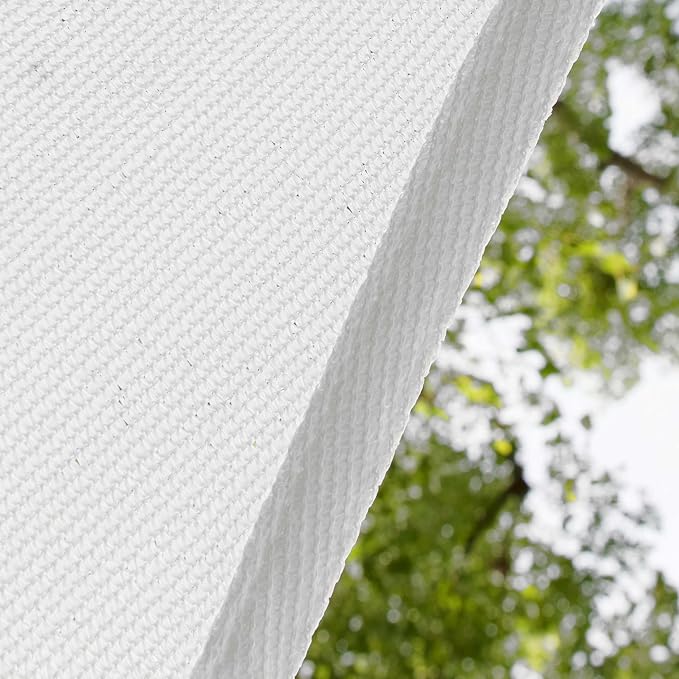 Amgo Custom Size 23' x 23' x 23' White Triangle Sun Shade Sail UPF50+ AGTAPT12 - Image 9