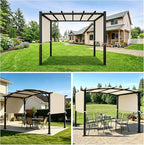 NOVINO Pergola Shade Cover Pergola Replacement Canopy Cover, w/Drainage Holes - Image 8