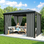 Outdoor Curtains for Patio Waterproof, 6 Drape Panels, Sun Shades | Privacy & - Image 4
