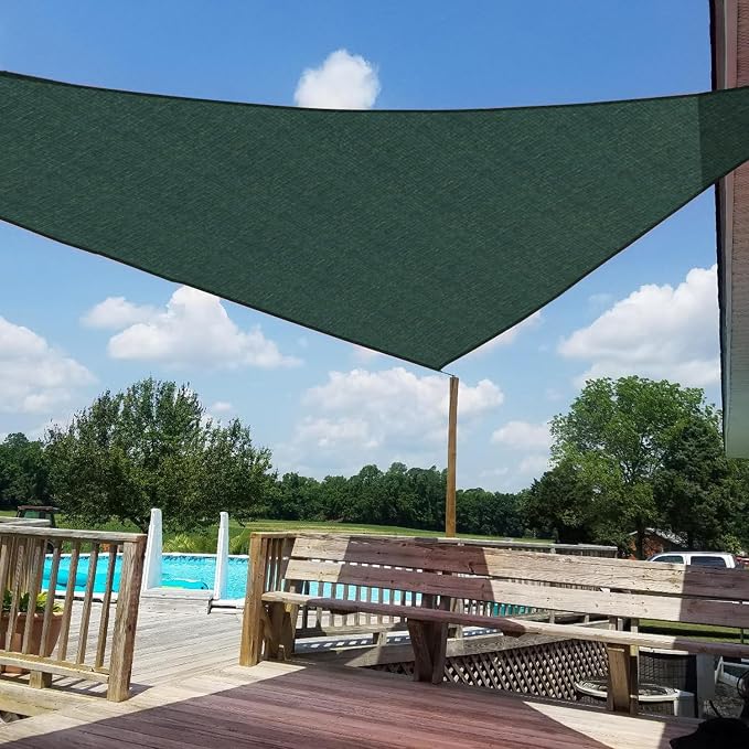 Windscreen4less 2' x 2' x 2' Sun Shade Sail Triangle Outdoor Canopy Cover UV - Image 6