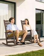 SERWALL HDPE Outdoor Rocking Chair - Image 7