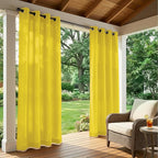 Set of 2 Outdoor Curtains for Patio Waterproof, Breathable Grommet Panels for - Image 3