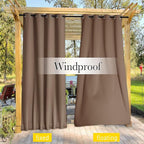 NICETOWN 2 Panels Windproof Outdoor Curtains - Image 7