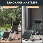 MOPHOTO Zero Gravity Chair, Outdoor Padded Lounge Chair - Image 3