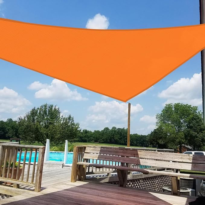 Windscreen4less 12' x 12' x 12' Sun Shade Sail Triangle Outdoor Canopy Cover UV by Windscreen4less