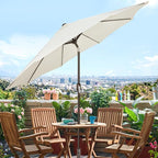 9' Outdoor Patio Umbrella, Outdoor Table Umbrella, Yard Umbrella, Market - Image 5
