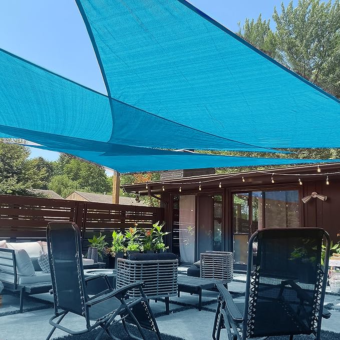 LOVE STORY 8' x 8' x 8' Triangle Sun Shade Sail by LOVESTORY