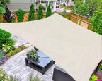 AsterOutdoor Sun Shade Sail Rectangle 10' x 10' UV Block Canopy by AsterOutdoor