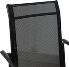 Stackable Patio Chairs Set of 8, Outdoor Dining Chairs - Image 6