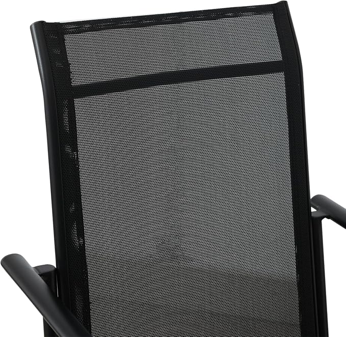 Stackable Patio Chairs Set of 8, Outdoor Dining Chairs - Image 6