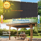 8 x 20 FT Sun Shade Cloth for Outdoor Patio, Pergola Shade Cover - Image 4