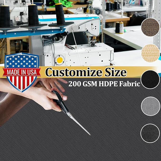 Shade&Beyond Customized Size 11' X 12' Shade Cloth - Image 3