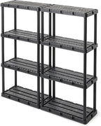 Gracious Living 3 Pack Light Duty Storage Shelves, Knect-A-Shelf 4-Shelf - Image 8