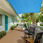 Eden's Decor Straight Flat-Edged 8' x 9' Blue Sun Shade Sail Rectangular - Image 5
