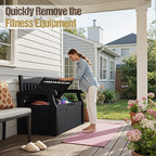 80-Gallon Outdoor Storage Bench - Image 7