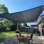 Sun Shade Sail 8' x 16' Graphite Grey Rectangle Outdoor Canopy Cover | Outdoor by SUNLAX