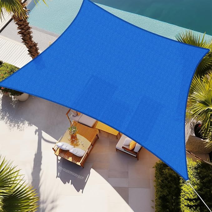 Shade&Beyond 10'x24' Sun Shade Sail Canopy Rectangle, UV Block Breathable by ShadeBeyond