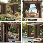 Outdoor Indoor Curtains for Patio Weather-resistant Window Panels Privacy - Image 9