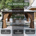 Aoxun 12'x14' Hardtop Gazebo - Image 5