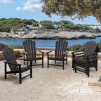Oversized Stackable Adirondack Chair Set of 4, HDPE Fire Pit Chair | All-Weather - Image 7