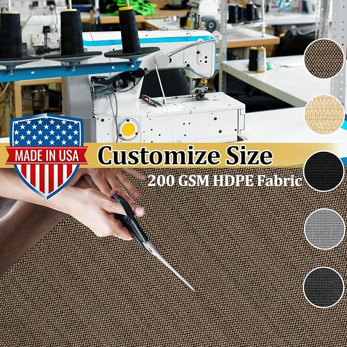 Shade&Beyond Customized Size 11' X 15' Shade Cloth - Image 3