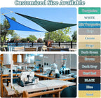 Shade&Beyond Custom Sun Shade Sail 12'x16'x20' Triangle Sun Sail Shades Patio - Image 2