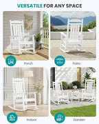 SERWALL Outdoor Rocking Chair Set of 6, Patio Rocking Chair, Porch Rocker - Image 7