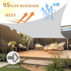 Shade&Beyond 8'x16' Sun Shade Sail Canopy Rectangle, UV Block Breathable Curved - Image 2