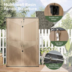 Aoxun Outdoor Storage Shed, 64 Cu.Ft Vertical Storage Sheds, Resin Sheds Outdoor - Image 8