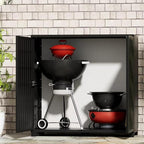 Mrosaa Outdoor/Indoor Storage Box, Resin and Plastic Storage Cabinet Waterproof - Image 3