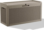 70 Gallon Outdoor Deck Box, Resin Waterproof Storage Box by KFY