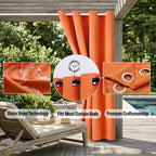 Waterproof Outdoor Curtain W52 x L84 - Image 5