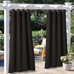 NICETOWN 2 Panels Patio Outdoor Curtains Waterproof, Thermal Insulated by NICETOWN