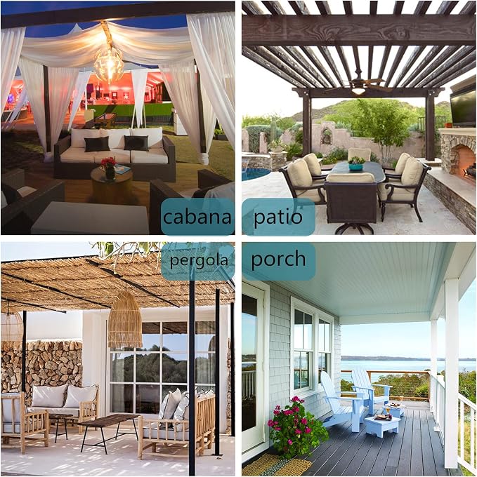 BONZER Outdoor Curtains for Patio Waterproof Thick Privacy Extra Wide | Grommet - Image 8