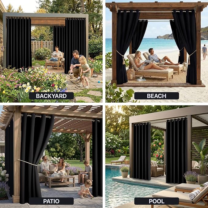 Outdoor Indoor Curtains W84 x L84 - Image 9