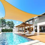 Quictent Sun Shade Sail for Patio w/Hardware Kit 185GSM 20x20ft Sand | Square - Image 8