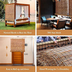 Reed Curtain, Bamboo Light Filtering Roller Shades - Image 5
