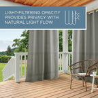 TOWN & COUNTRY BASICS Cabana Solid Heavyweight Indoor Outdoor Curtains - Image 9