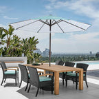 JEAREY 9FT Outdoor Patio Umbrella, Market Umbrella, Tilt & Crank UV Protection - Image 4