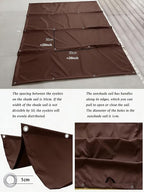 Sun Shade Sail Retractable Wave Waterproof 9' x 11' Shade Cloth Waterproof - Image 4